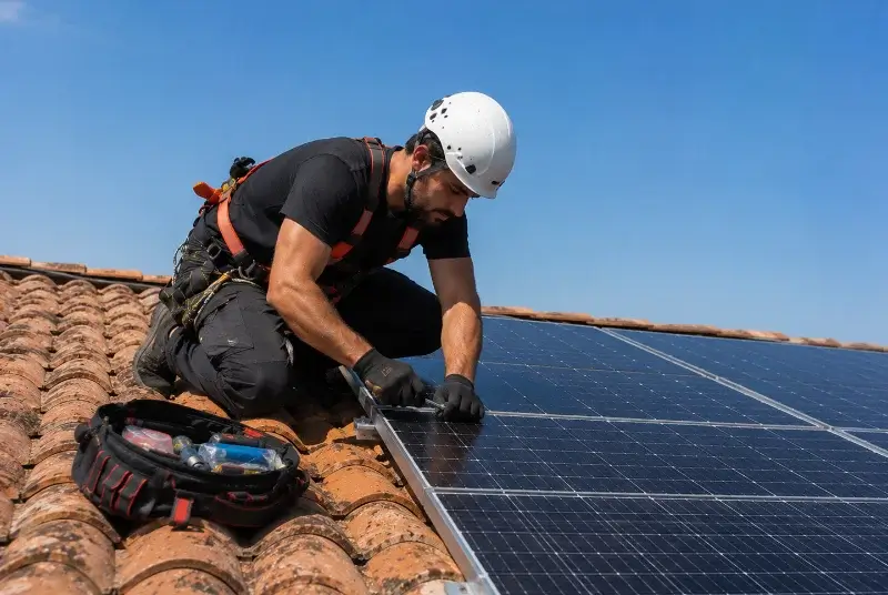 Maintenance et monitoring de panneaux solaires à Pont-de-Vaux