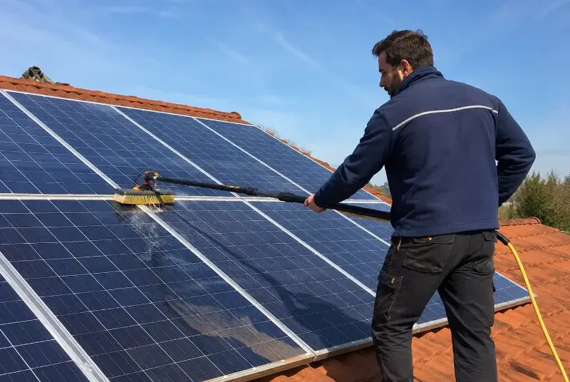 Nettoyage et entretien de panneaux solaires à Pont-de-Vaux
